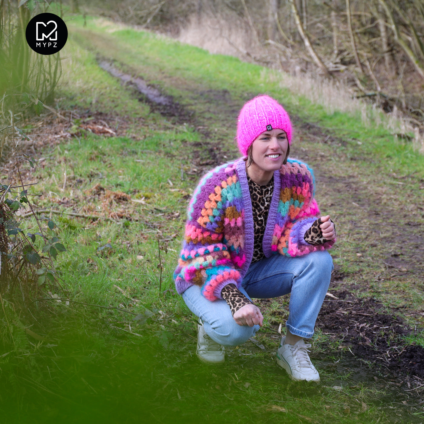 Häkelanleitung - MYPZ Mohair Granny Cardigan Fiesta (ENG-NL-DE)