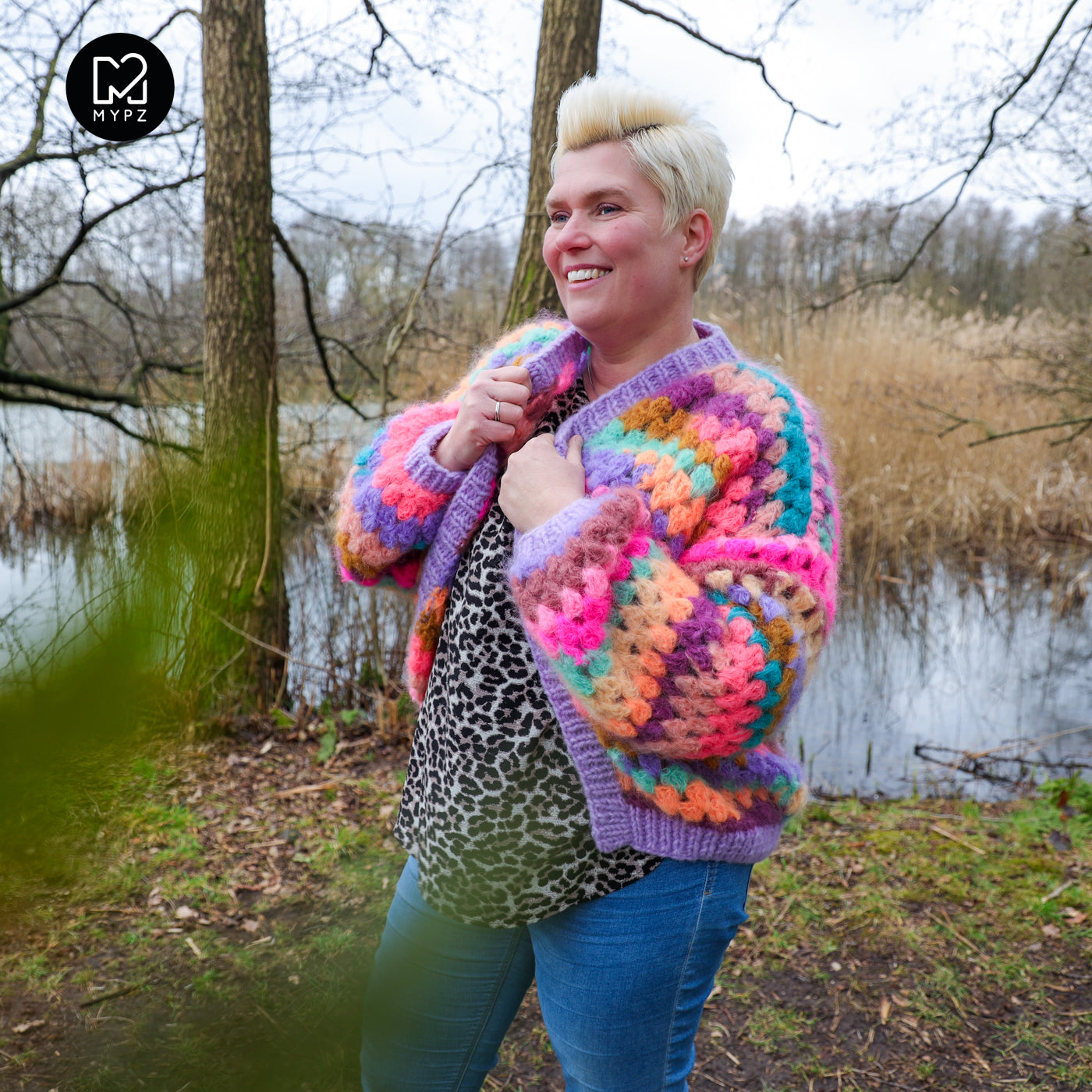 Häkelanleitung - MYPZ Mohair Granny Cardigan Fiesta (ENG-NL-DE)