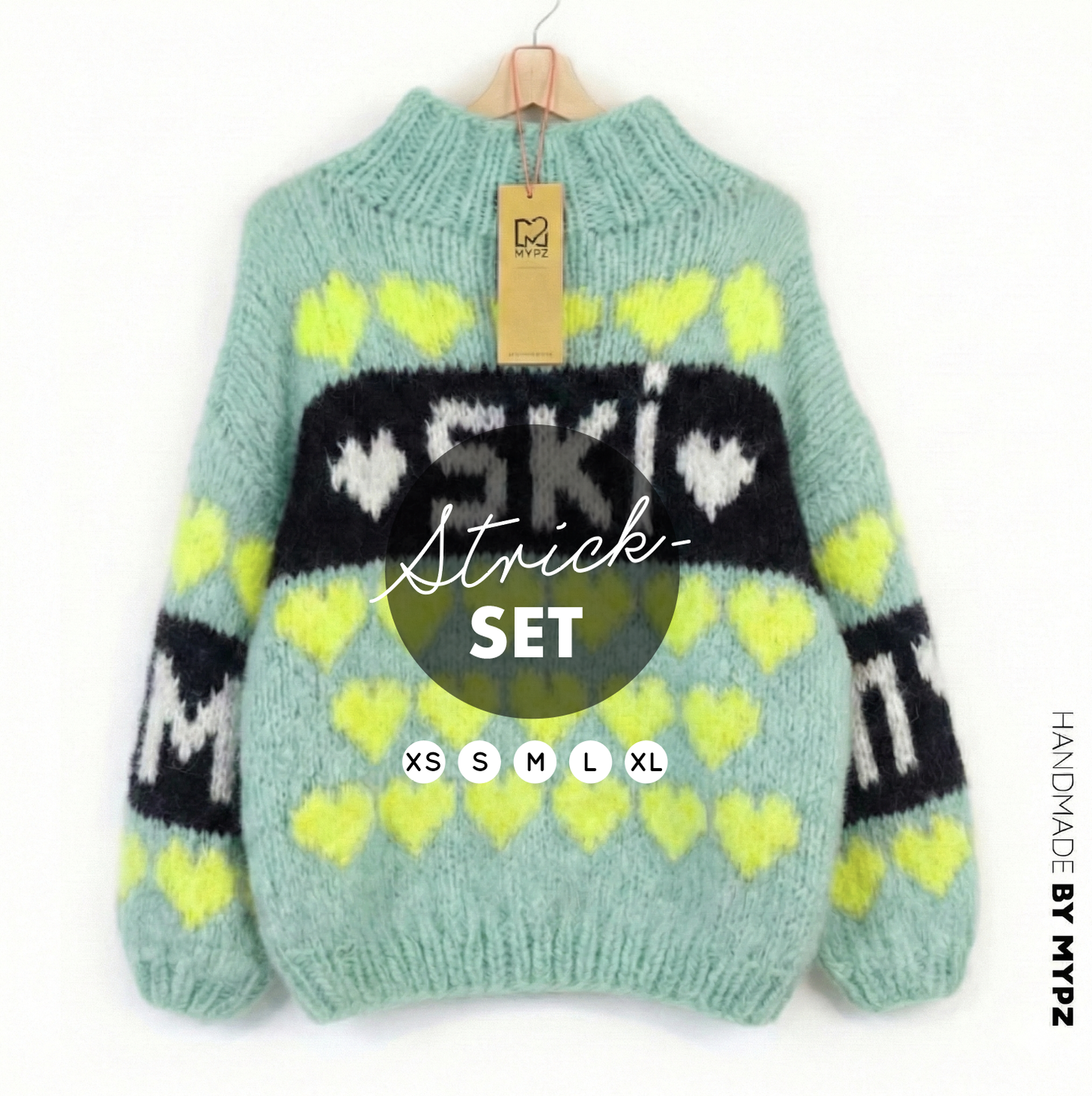 Strickset – MYPZ Chunky Mohair Pullover Mint Love No.9 (ENG-NL-DE)