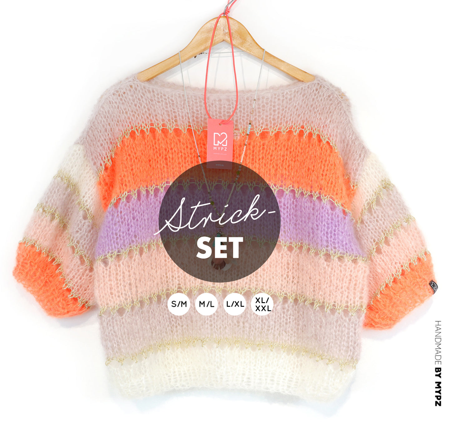 Strickset – MYPZ Light Mohair Top Orange No10 (ENG-NL-DE)