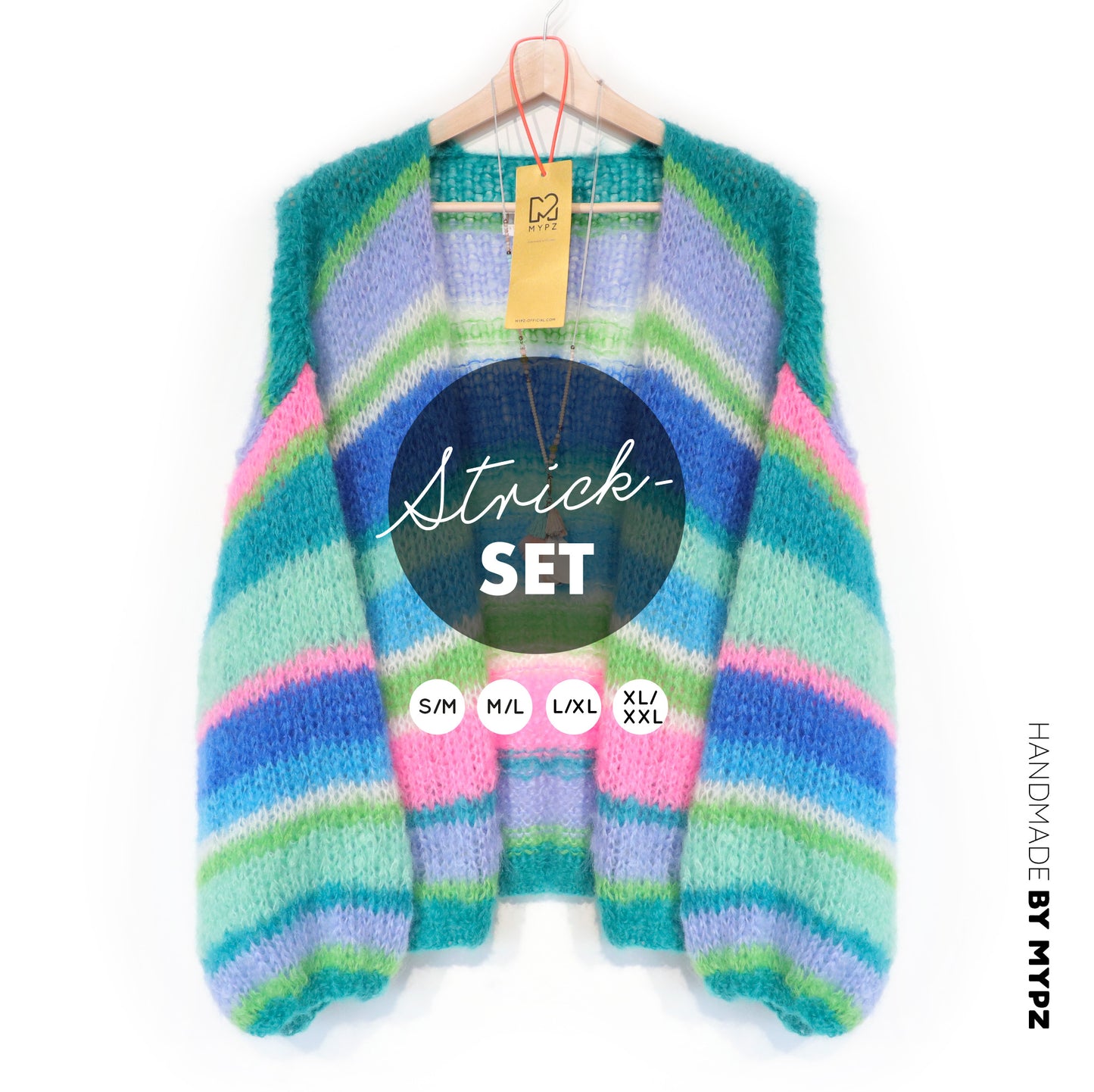 Strickset – MYPZ Basic Light Mohair Cardigan Shamrock No10 (ENG-NL-DE)
