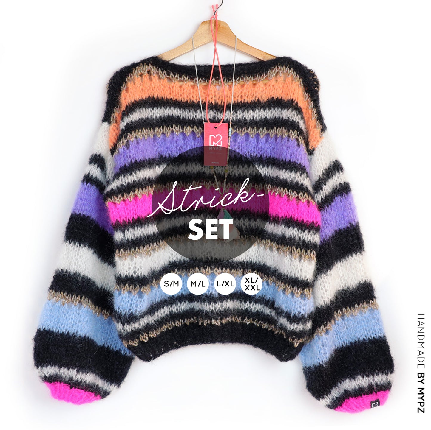 Strickset – MYPZ Basic Light Mohair Pullover Lux no10 (ENG-NL-DE)