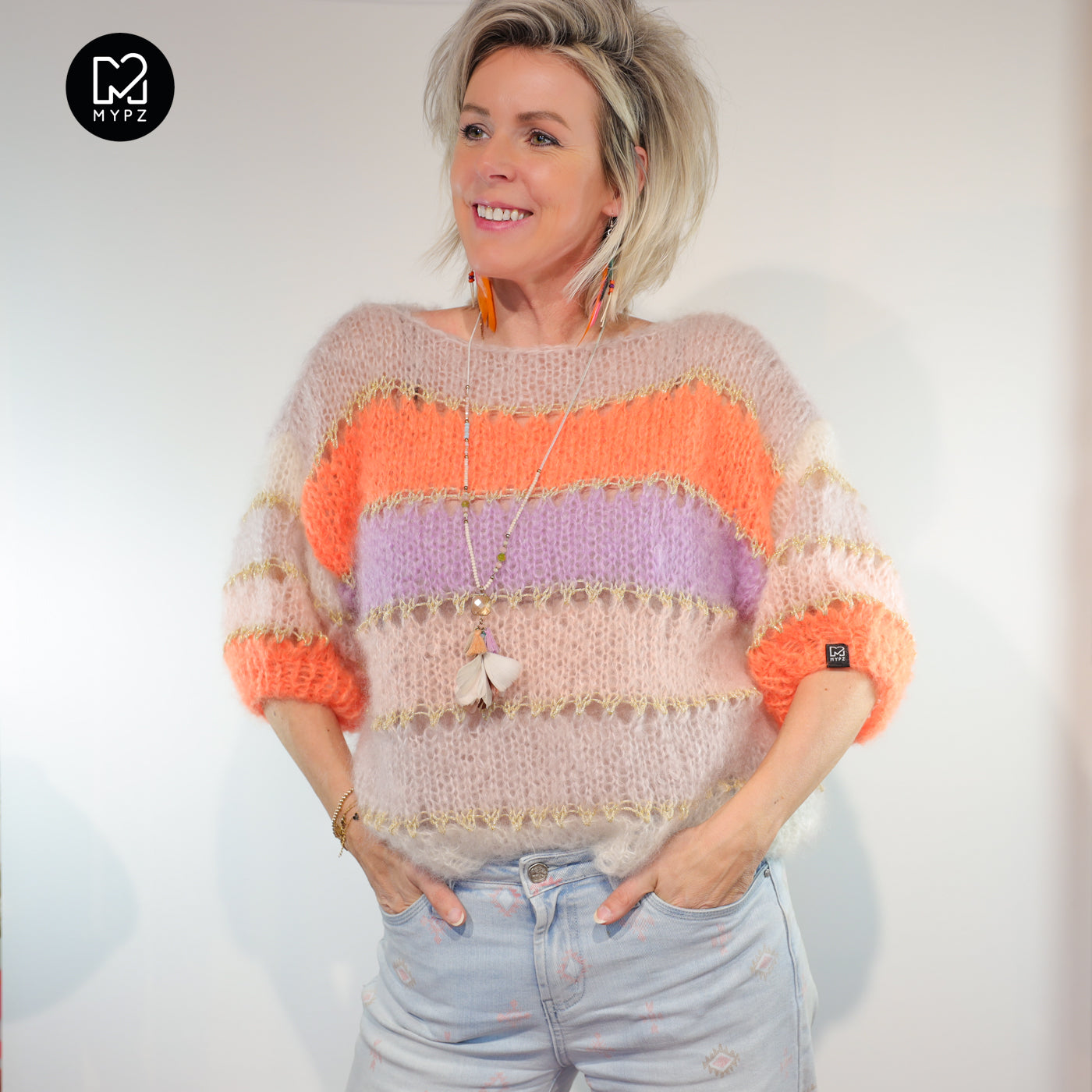 Strickset – MYPZ Light Mohair Top Orange No10 (ENG-NL-DE)