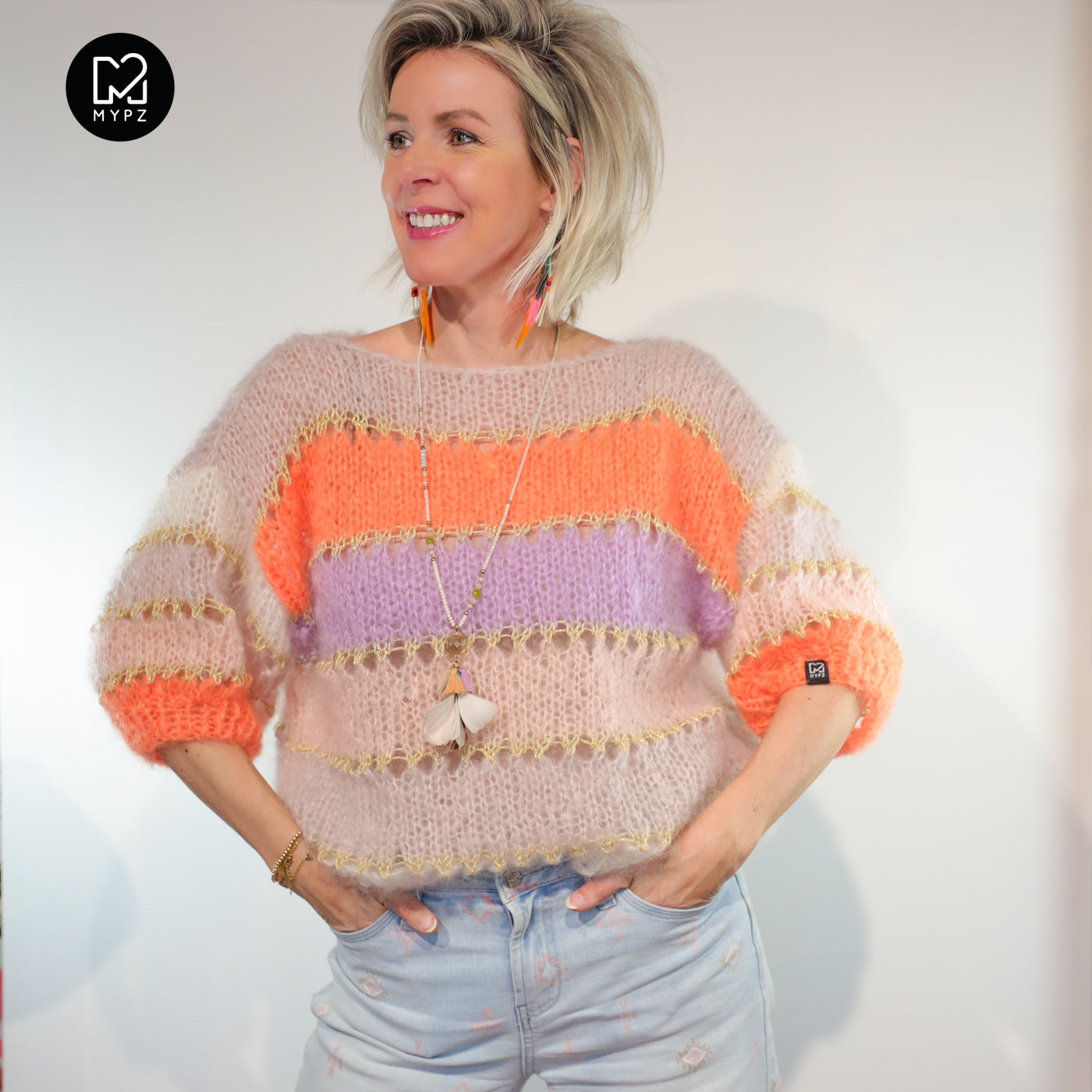 Strickset – MYPZ Light Mohair Top Orange No10 (ENG-NL-DE)
