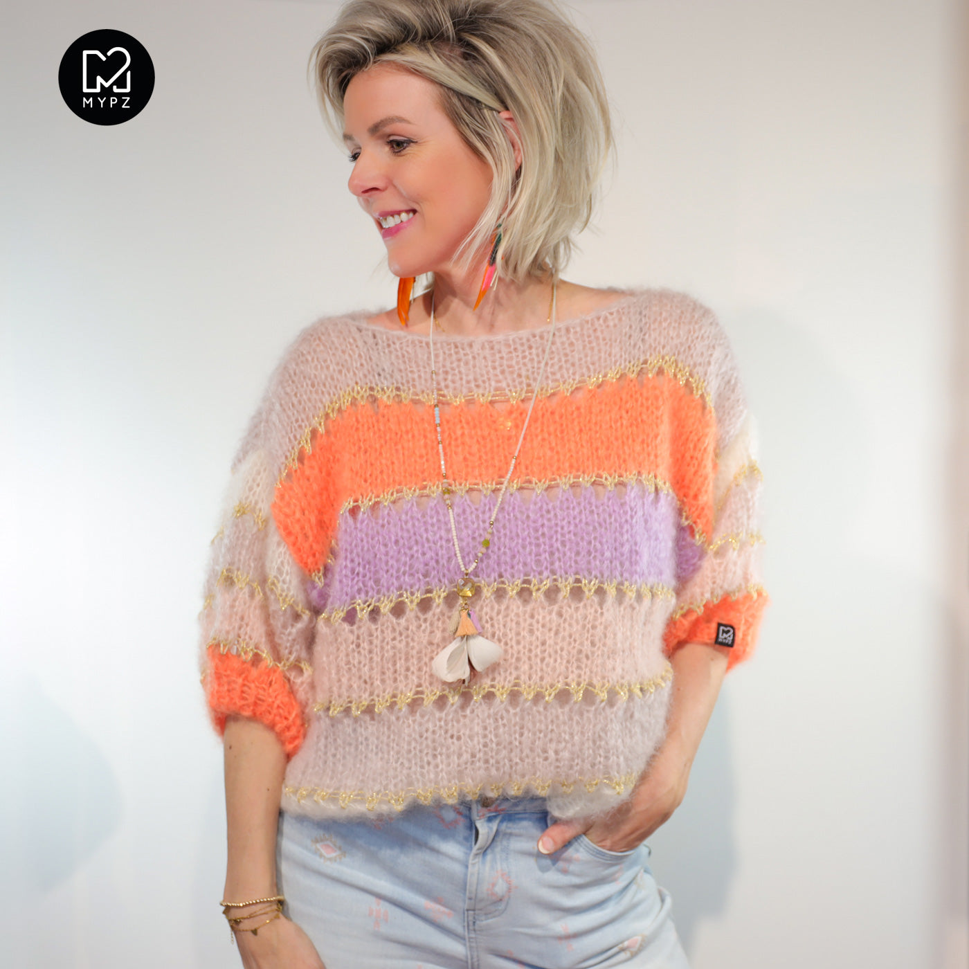 Strickset – MYPZ Light Mohair Top Orange No10 (ENG-NL-DE)