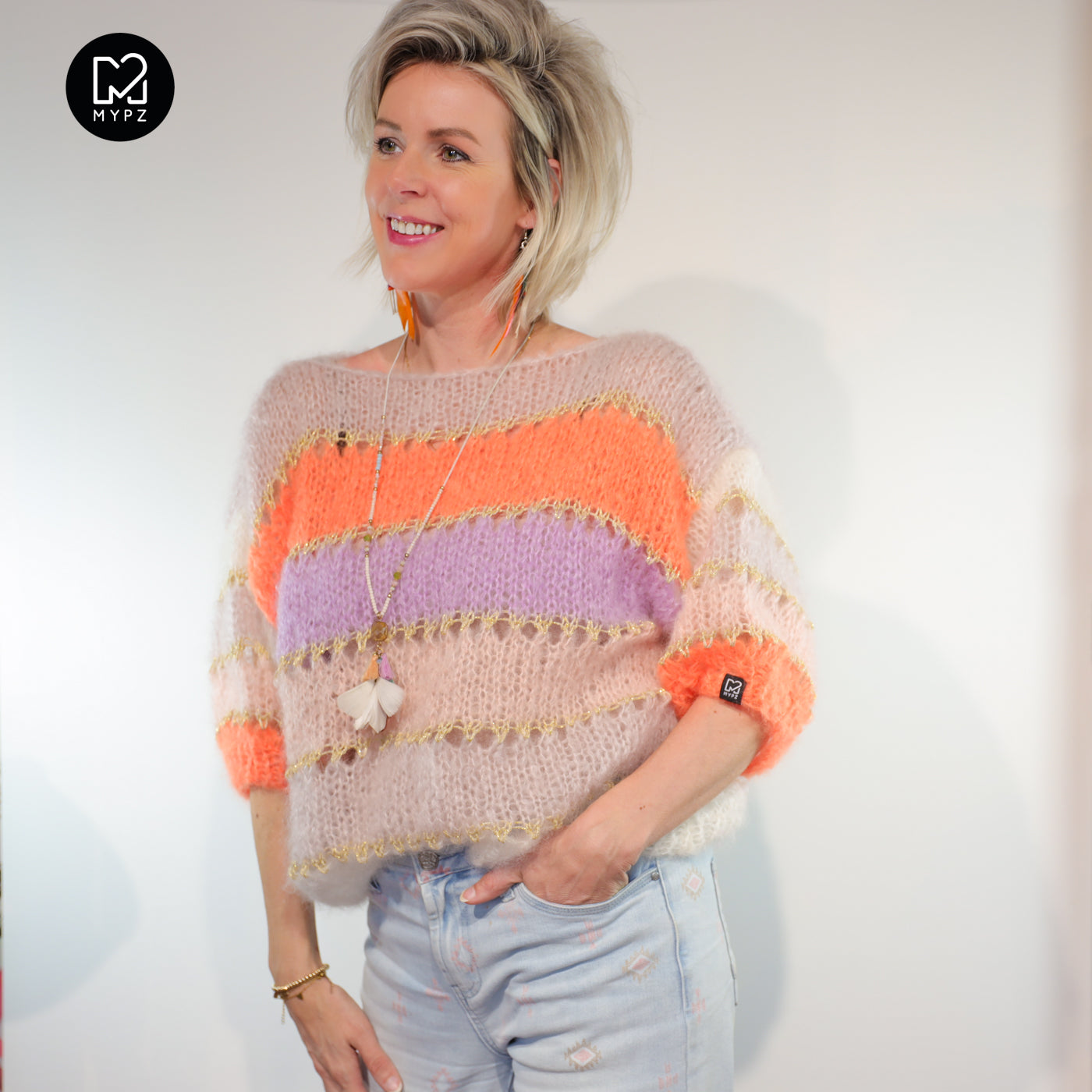 Strickset – MYPZ Light Mohair Top Orange No10 (ENG-NL-DE)