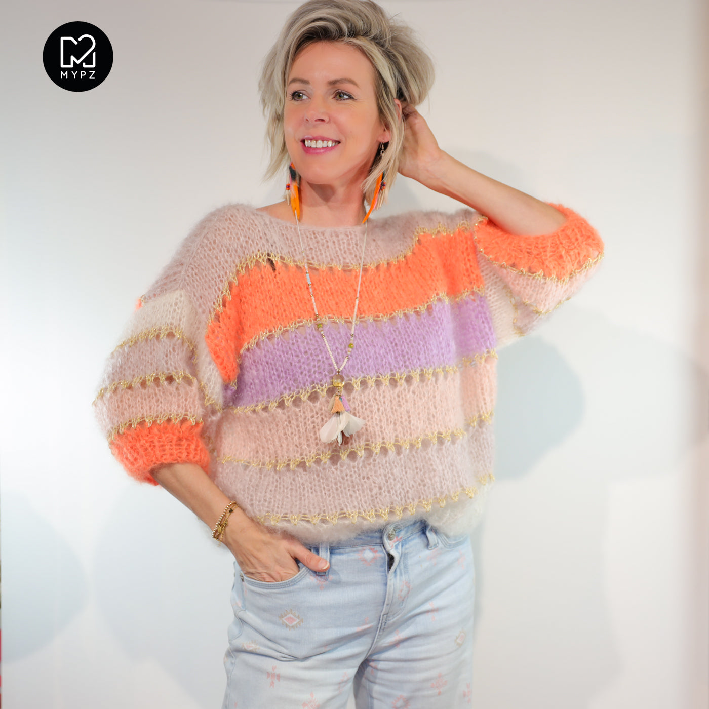 Strickset – MYPZ Light Mohair Top Orange No10 (ENG-NL-DE)