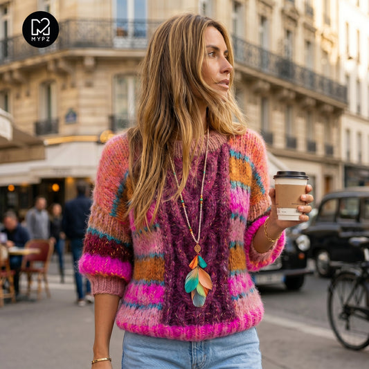 Knit pattern – MYPZ Light Alpaca Mohair Top Wildberry No10 (ENG-NL-DE)