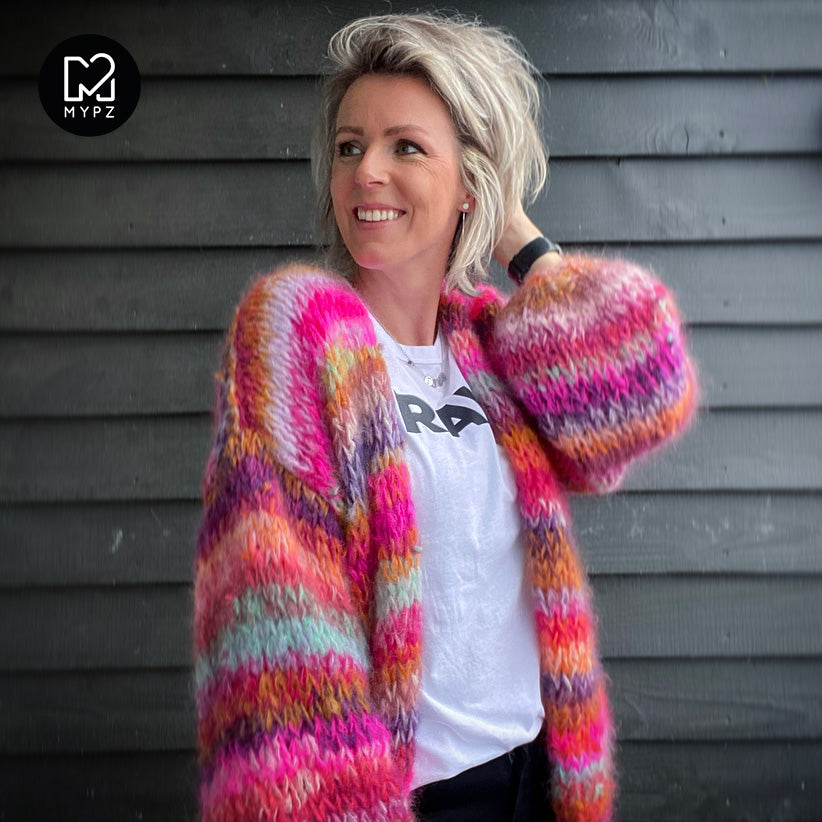 MYPZ Chunky Mohair Cardigan Piece