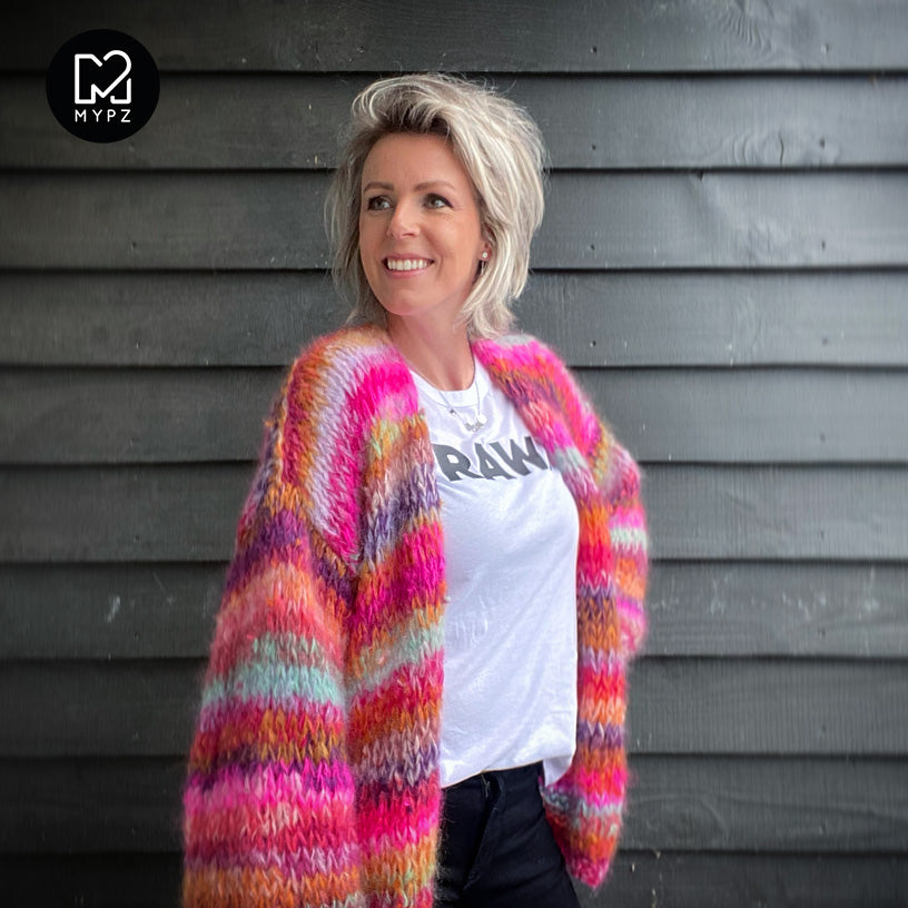 MYPZ Chunky Mohair Cardigan Piece