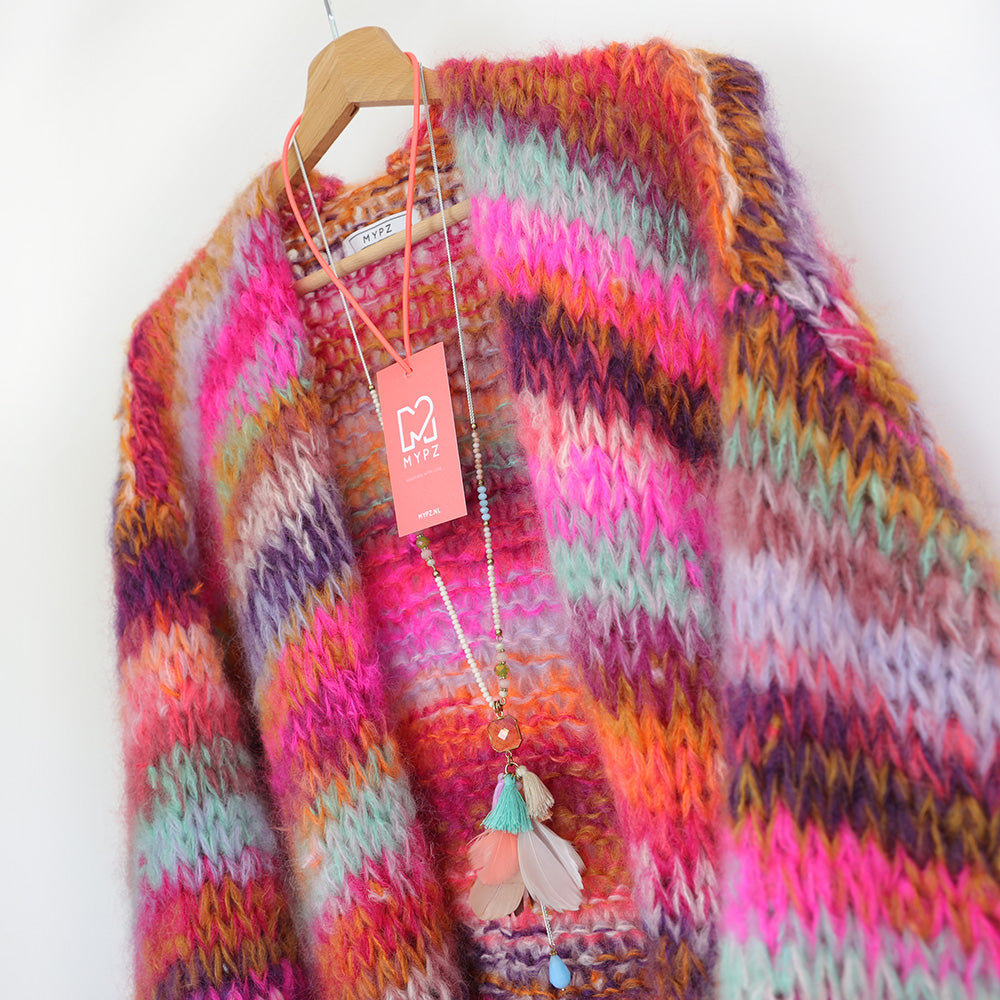 MYPZ Chunky Mohair Cardigan Piece