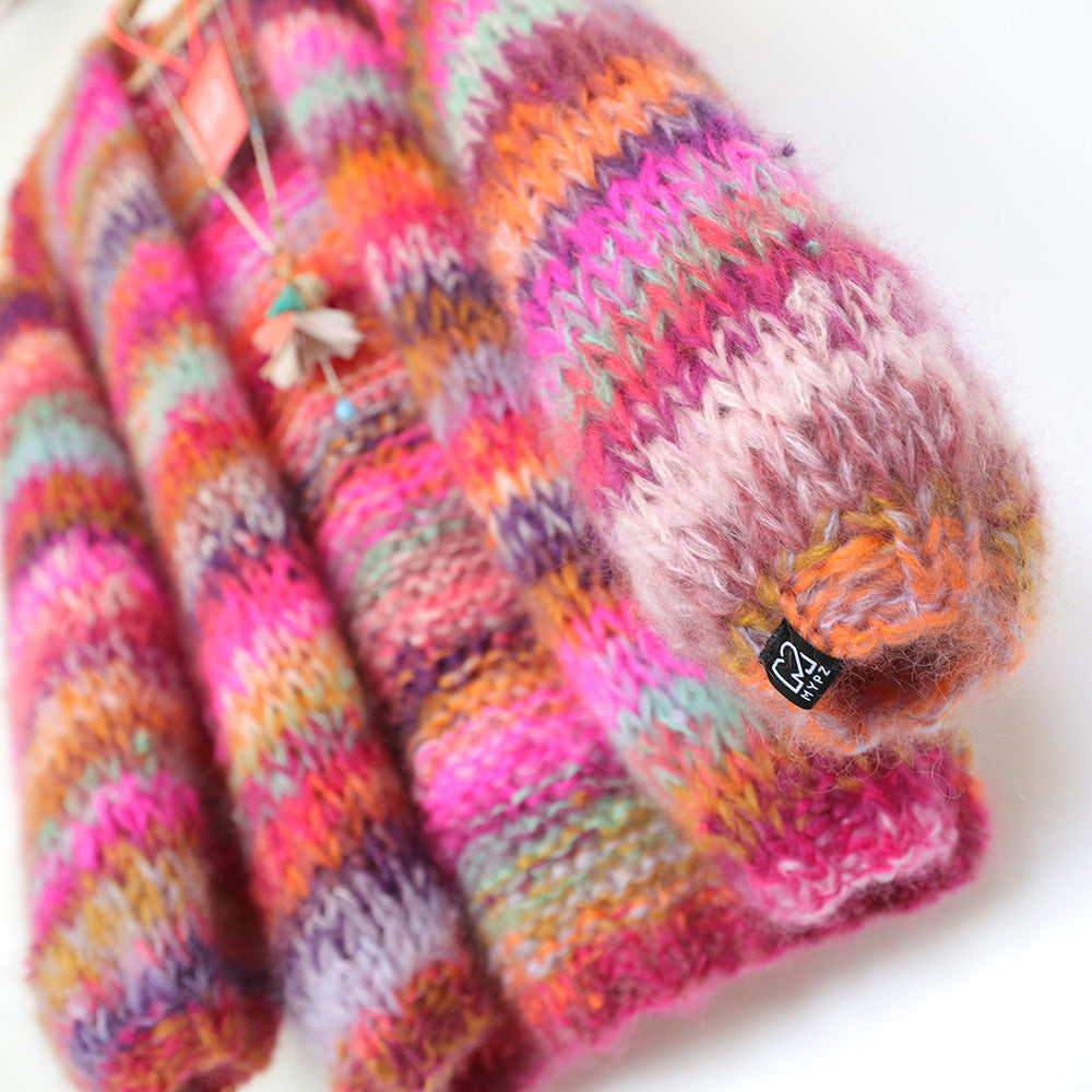 MYPZ Chunky Mohair Cardigan Piece