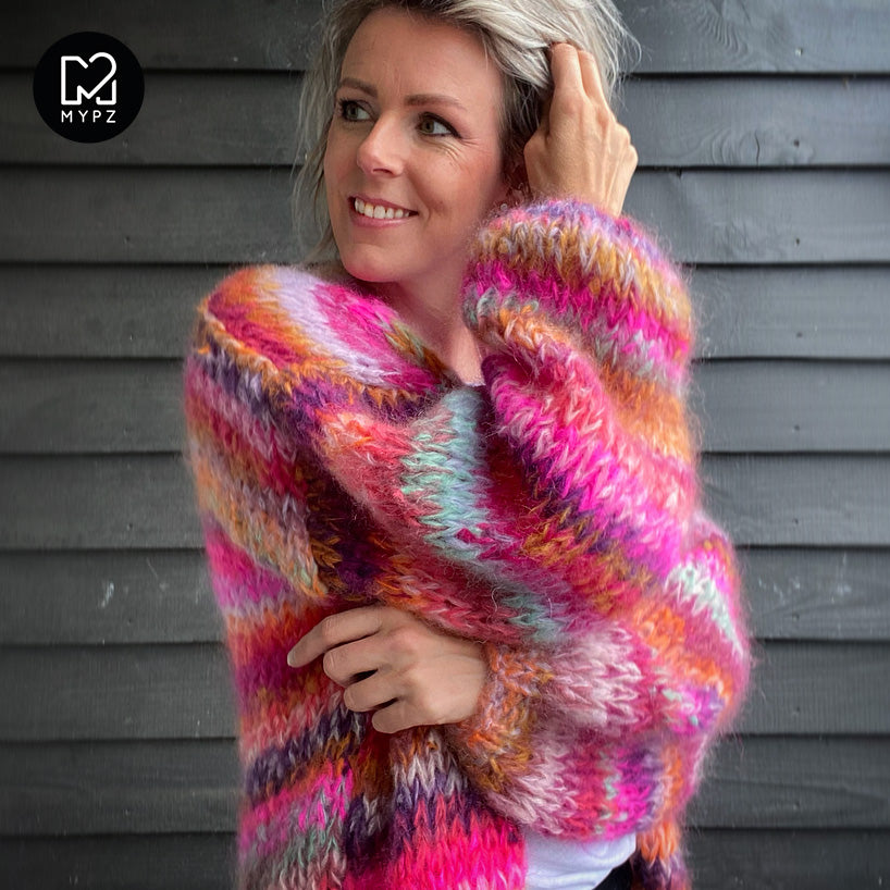 MYPZ Chunky Mohair Cardigan Piece