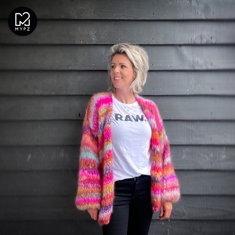 MYPZ Chunky Mohair Cardigan Piece