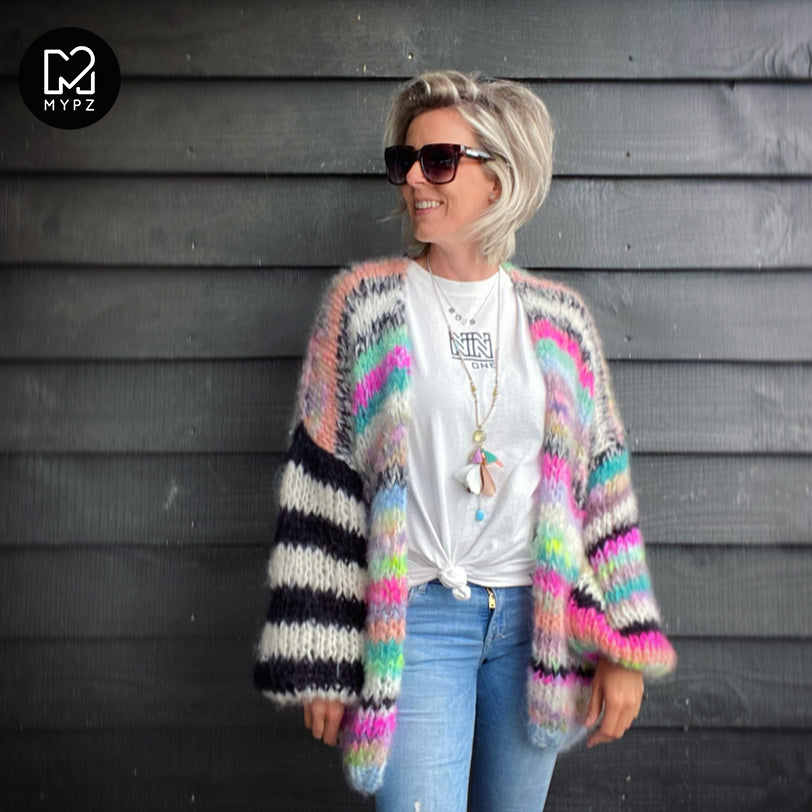 Strickset – MYPZ Chunky Mohair Cardigan Indian Summer No.15 (ENG-NL-DE-NO)
