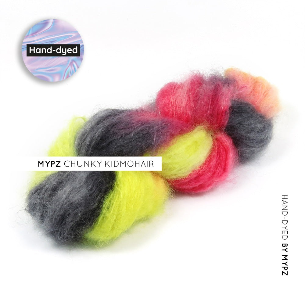 MYPZ chunky kidmohair german flag belgium flag hand dyed