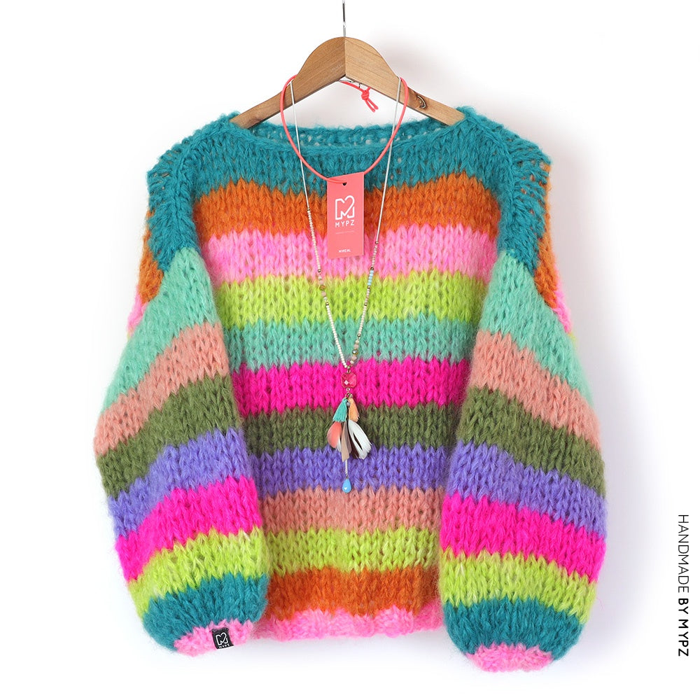 MYPZ Chunky Mohair Pullover Multicolored