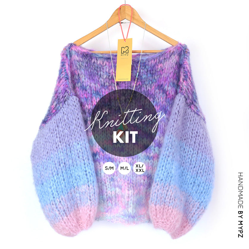 Strickset – MYPZ Basic Chunky Pullover Heliotrope No15 (ENG-NL-DE-FR-ES)