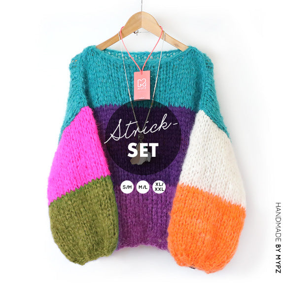Strickset – MYPZ Basic Chunky Pullover Mila No15 (ENG-NL-DE-FR-ES)