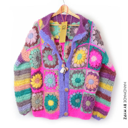 MYPZ Chunky Mohair Cardigan Sunflower