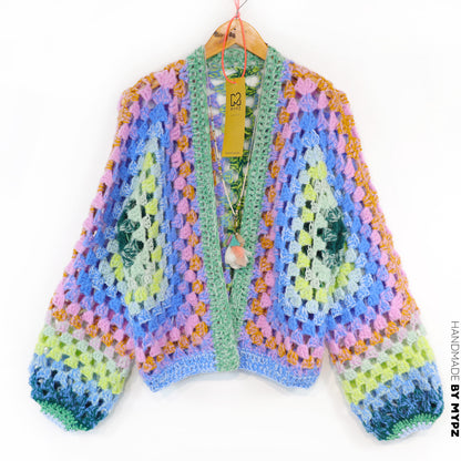 Häkelset - MYPZ Hexagon Cardigan Lemon Garden (ENG-NL-DE)