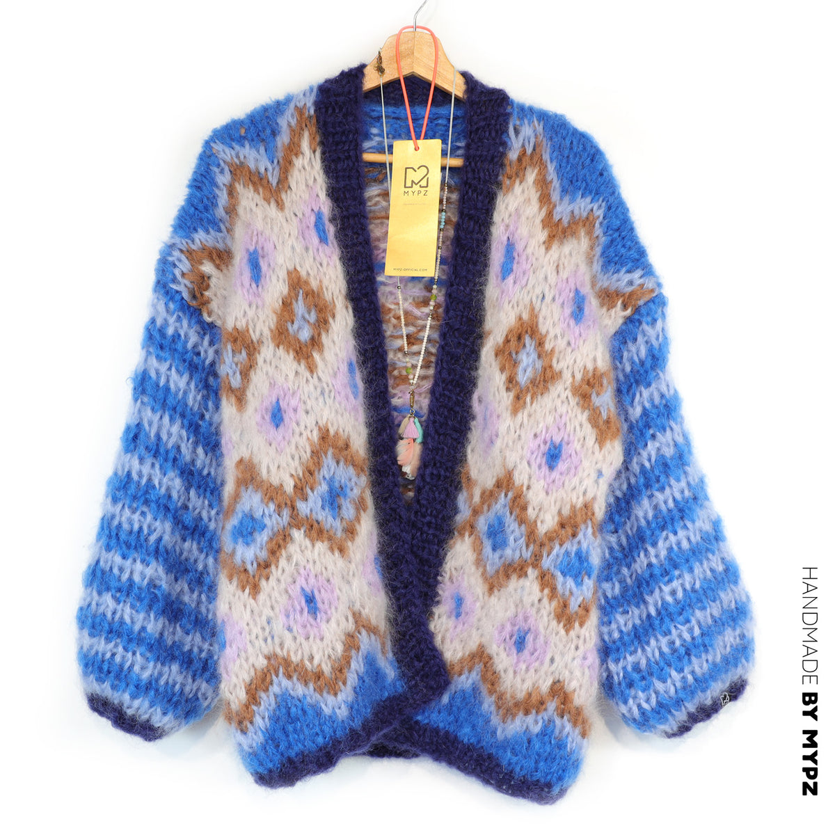 Strickanleitung – Chunky-Mohair-Jacke Alpine Breeze Nr.12 (ENG-DE-NL-ES-FR-IT-DA-SV-NO)