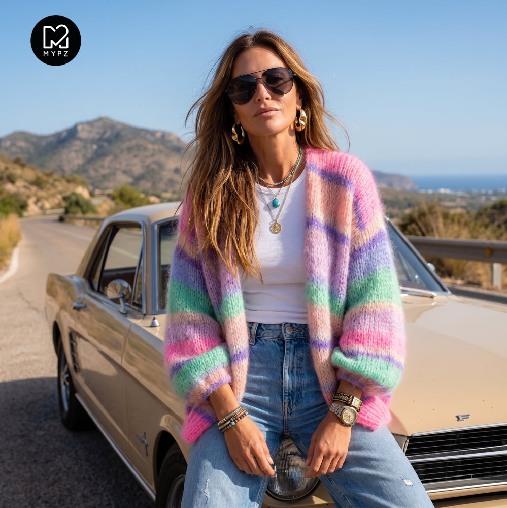 Strickanleitung – MYPZ Basic Light Mohair Cardigan Blaze & Berry No. 10 (ENG-NL-DE)