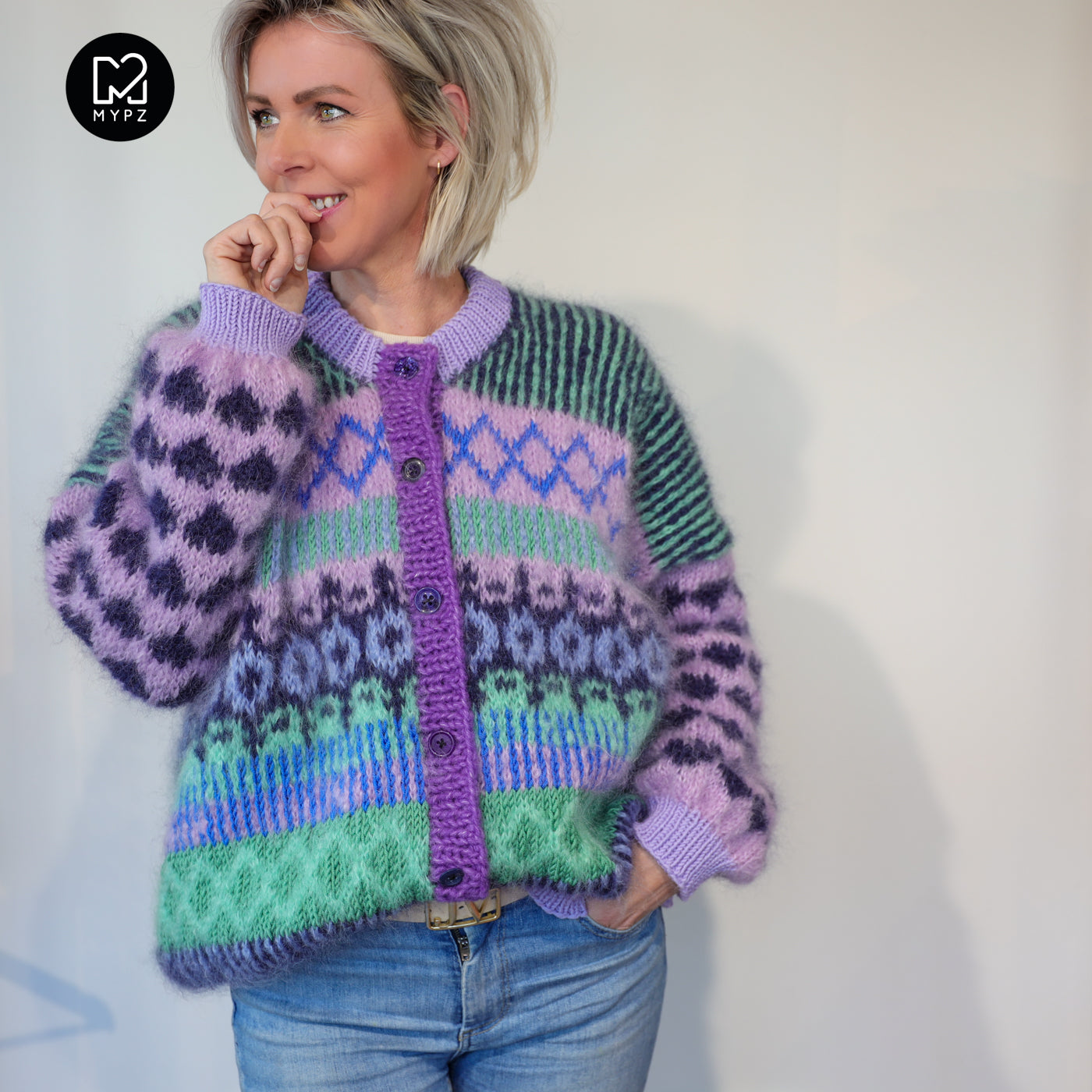 Strickanleitung – MYPZ Cardigan True Blue No6 (ENG-NL-DE)