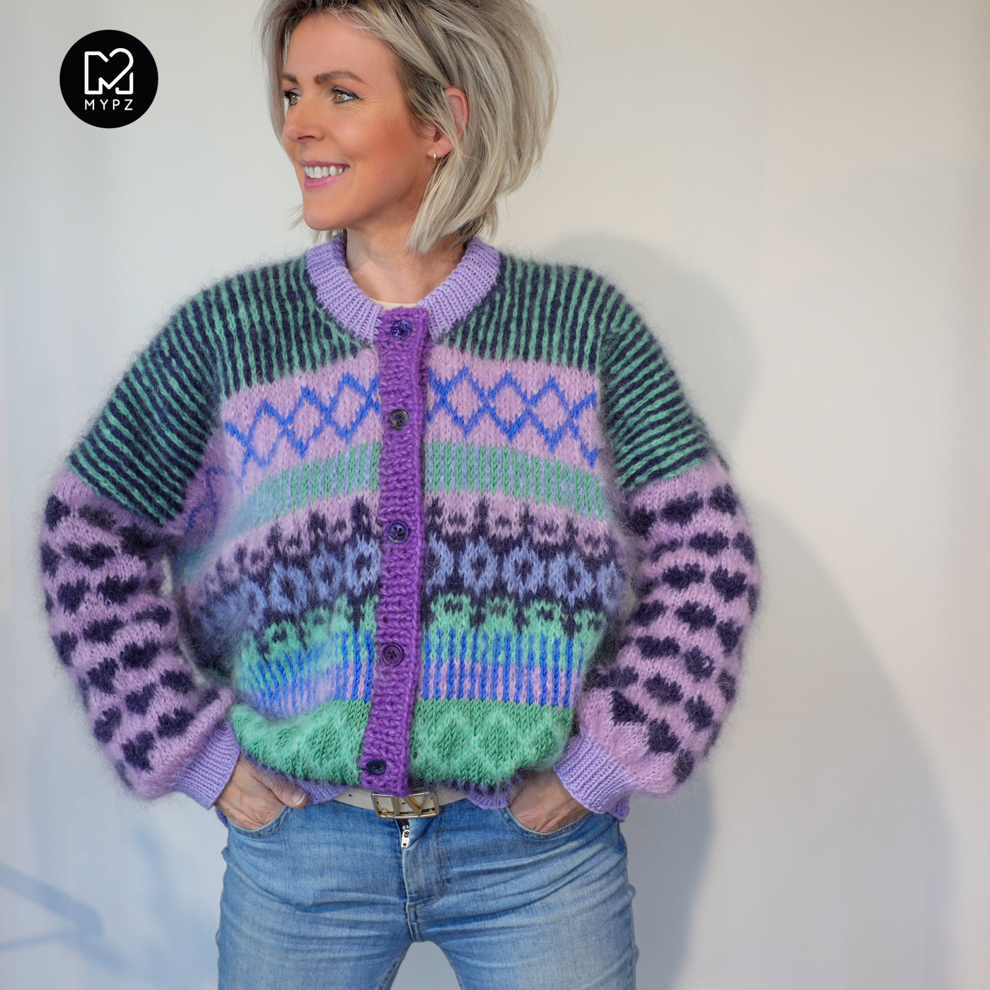 Strickanleitung – MYPZ Cardigan True Blue No6 (ENG-NL-DE)