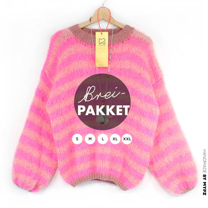Strickset – MYPZ Light Mohair Pullover Sweet Bubblegum No8 (ENG-DE-NL)