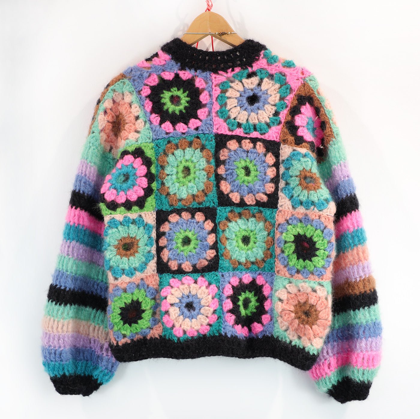 Häkelset - MYPZ Granny square mohair cardigan Treasure (ENG-NL-DE)