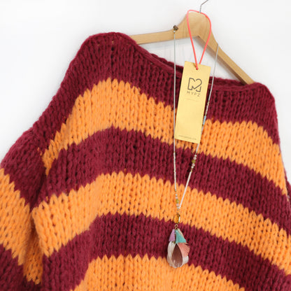 Knitting pattern – MYPZ Chunky Alpaca Pullover Merlot No15 – Beginner (ENG-NL-DE)