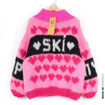 Strickset – MYPZ Chunky Mohair Ski Love Pullover Pink No.9 (ENG-NL-DE)