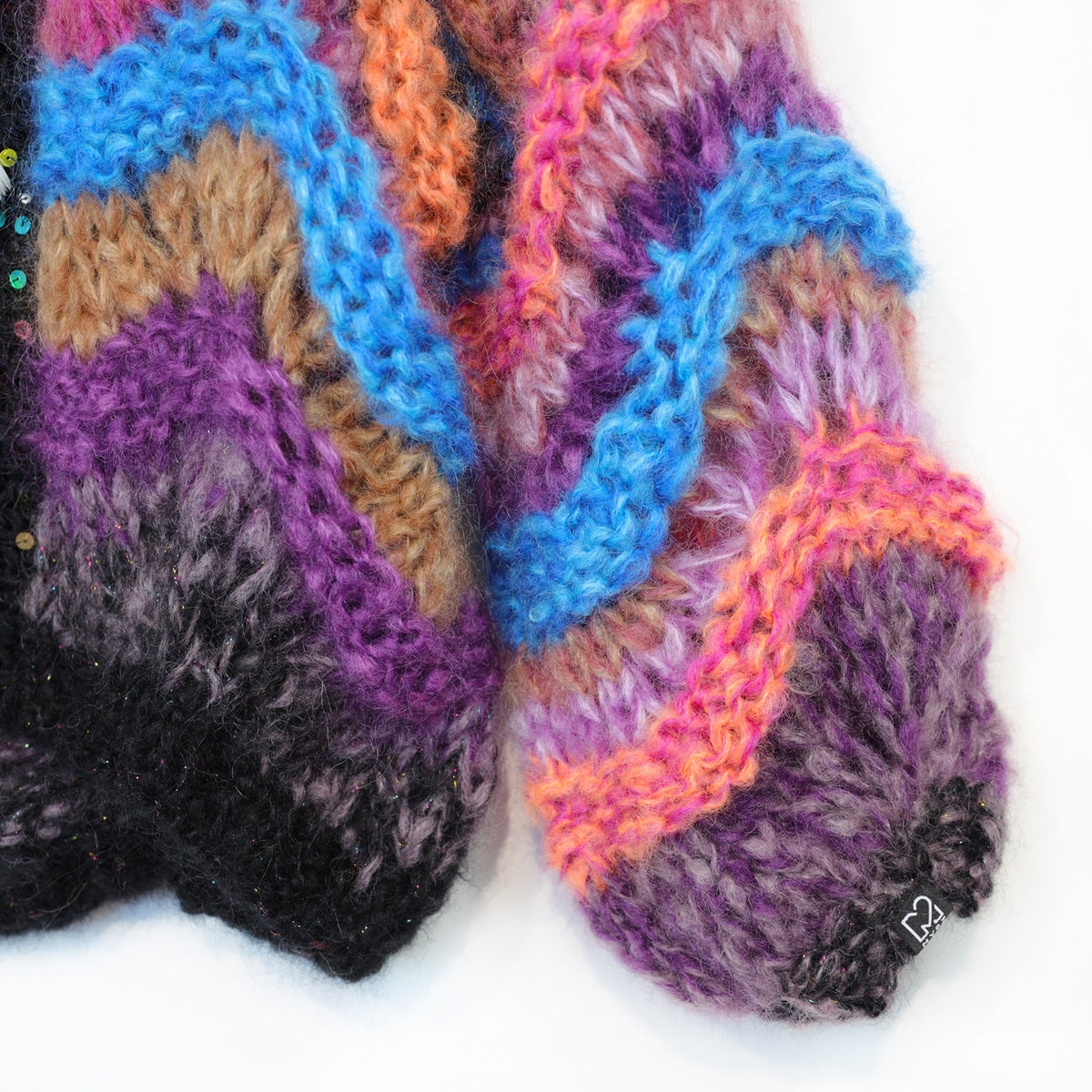 Knit Pattern – Short Chunky Mohair Cardigan Maple Wave No.12 (ENG-DE-NL-ES-FR-IT-DA-SV-NO)