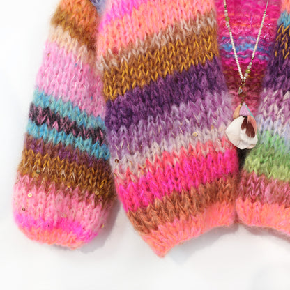 Strickanleitung – MYPZ Chunky Mohair Cardigan Unicorn Glow No12 (ENG-NL-DE)