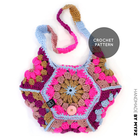 Häkelanleitung - MYPZ hexagon Tasche Everly (ENG-NL-DE)