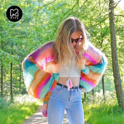 Strickanleitung – MYPZ Basic Light Mohair Cardigan Crystal No10 (ENG-NL-DE)