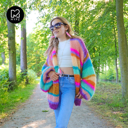 Strickanleitung – MYPZ Basic Light Mohair Cardigan Crystal No10 (ENG-NL-DE)