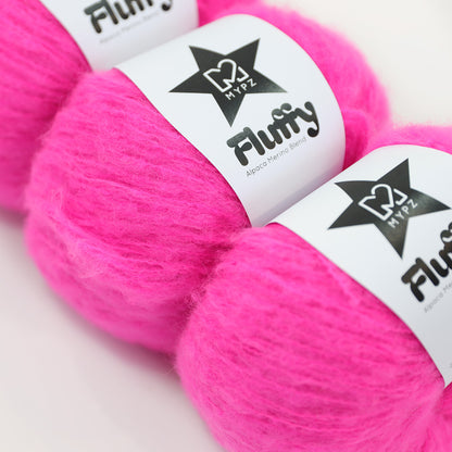 MYPZ Fluffy Neon Pink