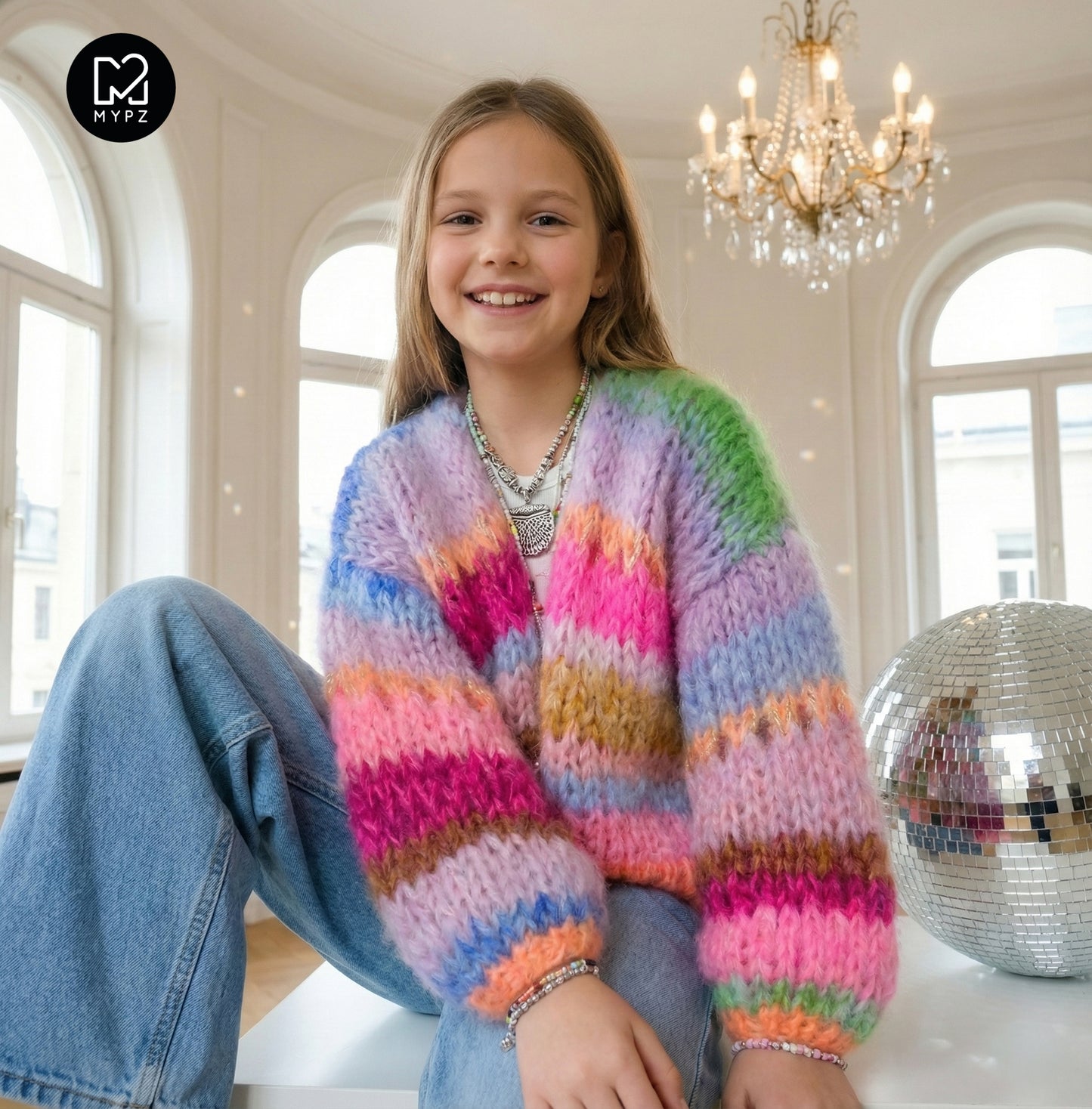 Strickanleitung – MYPZ Chunky Mohair Cardigan GIRLZ No12 (ENG-NL-DE)