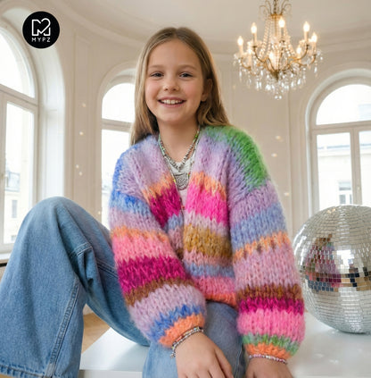 Strickanleitung – MYPZ Chunky Mohair Cardigan GIRLZ No12 (ENG-NL-DE)