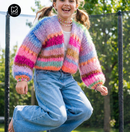 Strickanleitung – MYPZ Chunky Mohair Cardigan GIRLZ No12 (ENG-NL-DE)