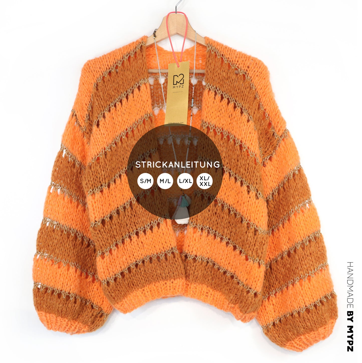 Knit pattern – MYPZ Light Alpaca Cardigan Golden Flow No10 (ENG-NL-DE)