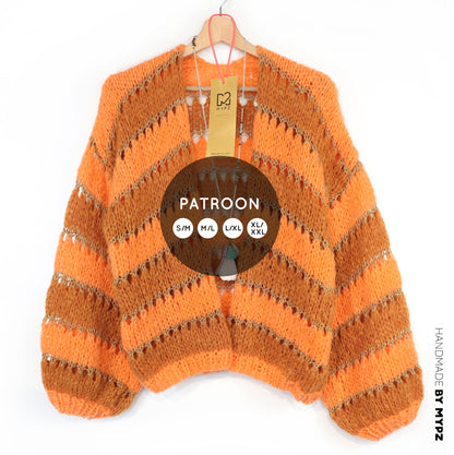 Knit pattern – MYPZ Light Alpaca Cardigan Golden Flow No10 (ENG-NL-DE)
