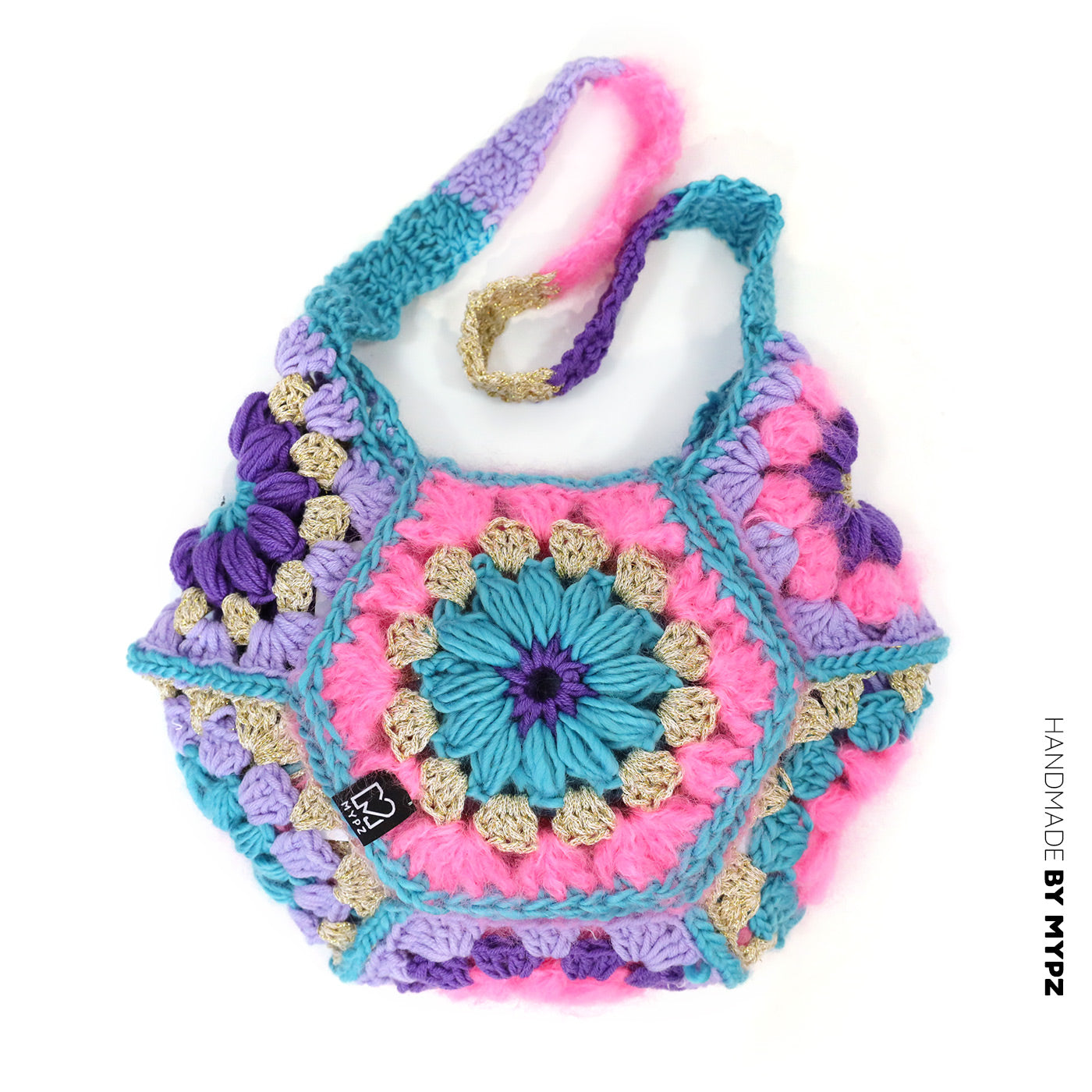 Crochet pattern - MYPZ hexagon bag Pacha (ENG-NL-DE-ES)