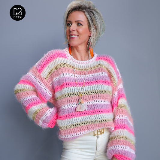 Crochet pattern – MYPZ Chunky pullover Jasmin (ENG-NL-DE)