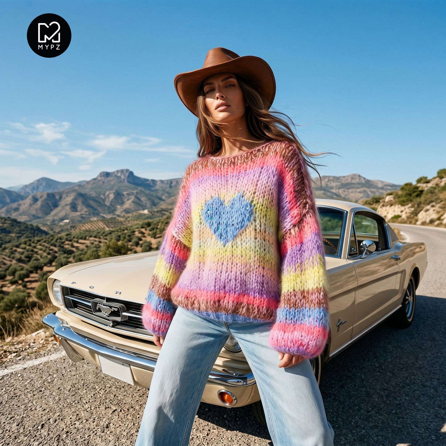 Strickset – MYPZ Short Chunky Alpaca-Mohair Pullover Lake No15 (ENG-NL-DE)