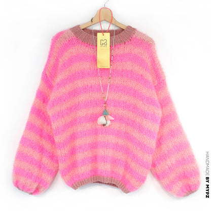 Strickset – MYPZ Light Mohair Pullover Sweet Bubblegum No8 (ENG-DE-NL)