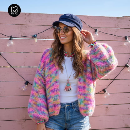 Strickset – MYPZ Short Chunky Mohair Cardigan Maia No.15 (ENG-NL-DE)