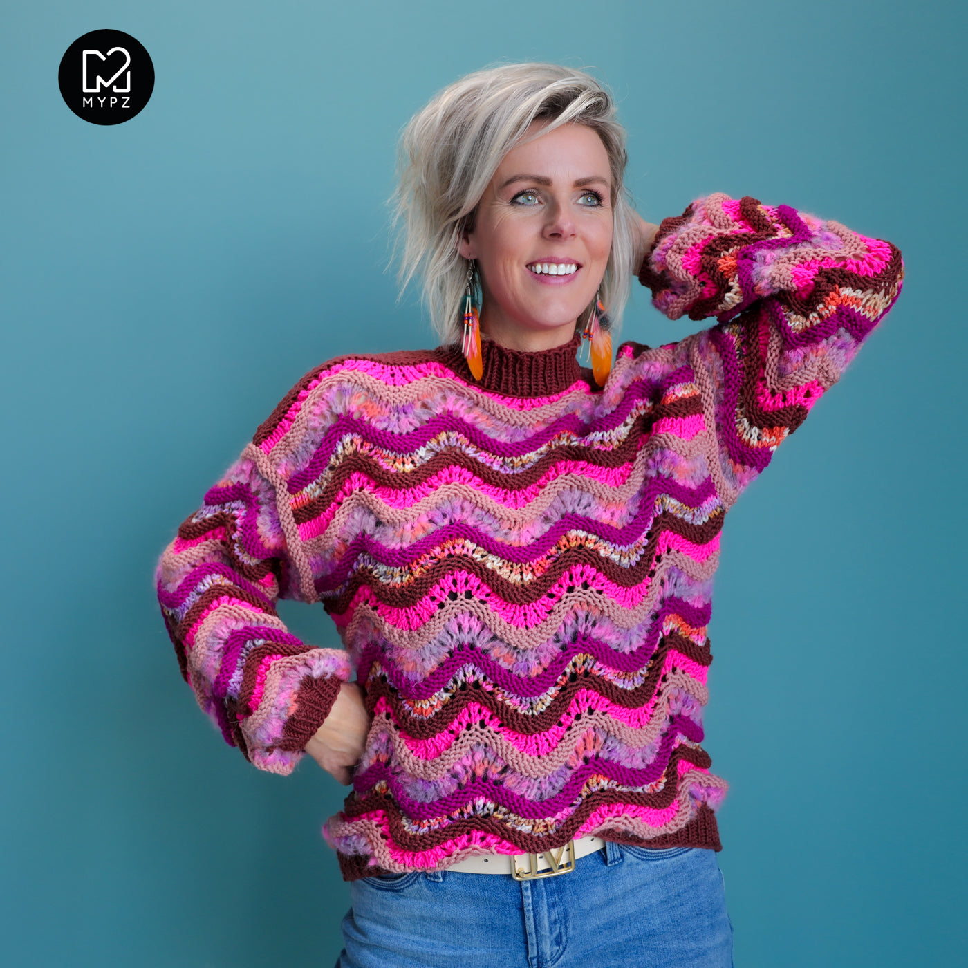 Knitting Kit – MYPZ Wave Pullover Marigold No.6 (ENG-NL-DE)